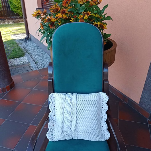 poduszki plecione Poduszka dekoracyjna ze sznurka 40cmx40cm
