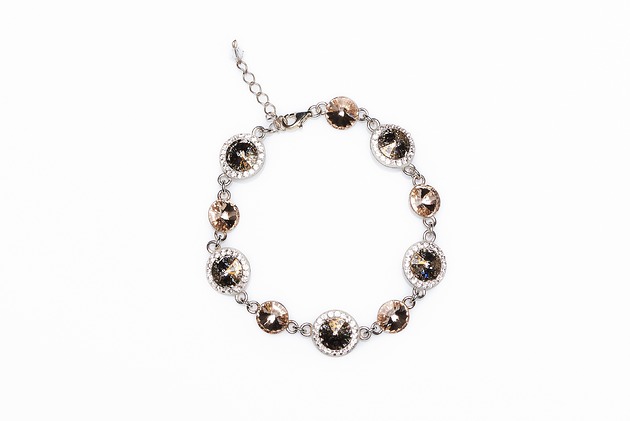 Srebrna bransoleta z kryształami marki Swarovski Alessandra unique