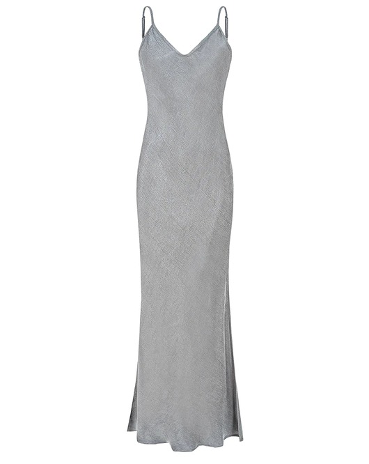 sukienki maxi damskie SILVER GREY SUKIENKA BOSSY premium