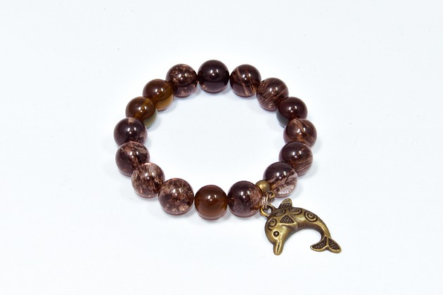 bransoletki z kamieni naturalnych Bransoletka Kwarc mszysty Kamień naturalny