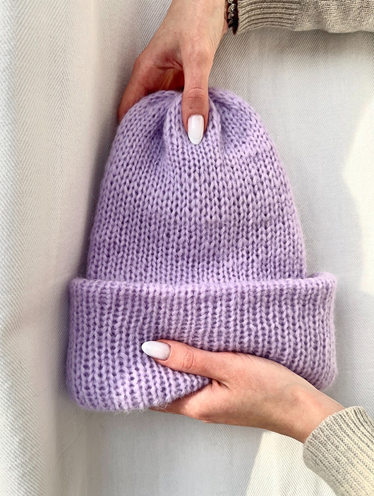 czapki damskie Czapka Mila beanie lilia podwójne ocieplenie baby alpaka wełna merino