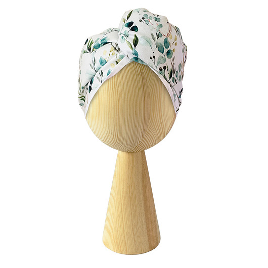 do włosów różne Bambusowy turban do włosów na guzik Eucalyptus