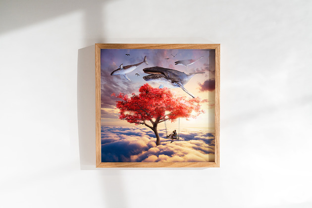plakaty Surrealistyczny Plakat "Harmony" Kolaż