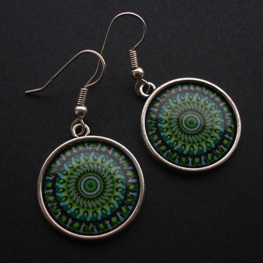 Kolczyki Mandala Samorealizacji Iris Szarooka