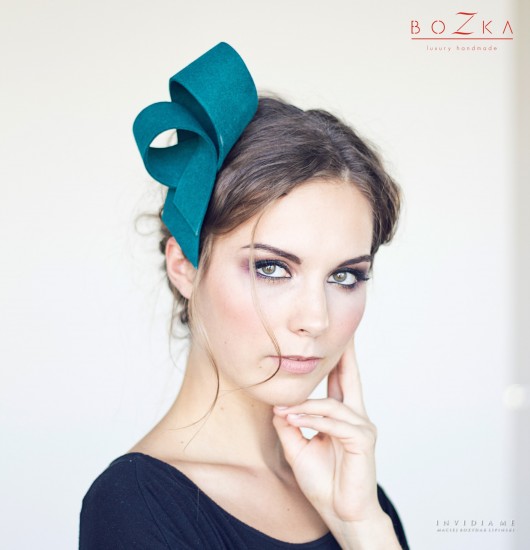 Zielona odoba na głowę BOZKA Luxury Handmade