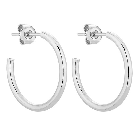 kolczyki srebrne Srebrne półokrągłe kolczyki XL