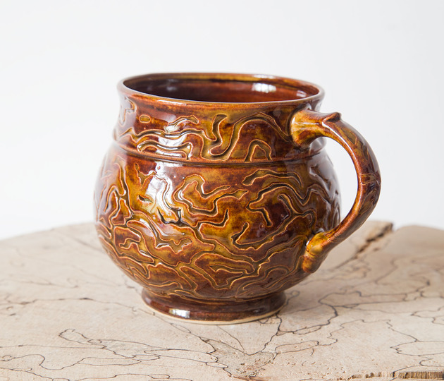 kubki Kubek ceramiczny z wzorem