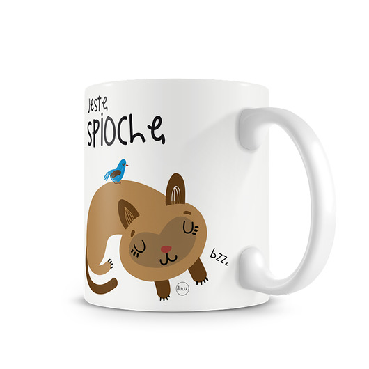 kubek. jestę śpiochę Love Life and Forest