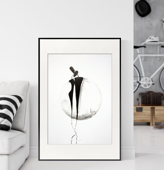grafika 50X70 cm wykonana ręcznie, plakat Krystyna Siwek Art