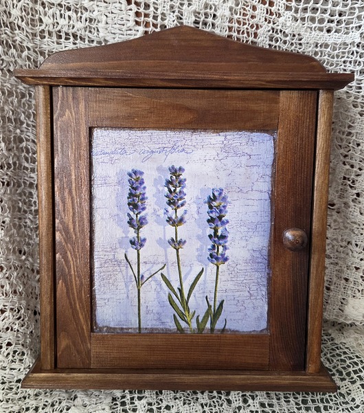 wieszaki Szafka na klucze z lawendą