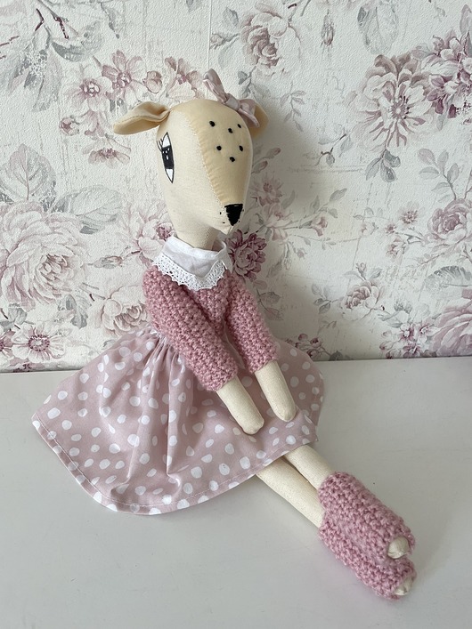 misie i maskotki Maskotka Sarenka Róża 50 cm