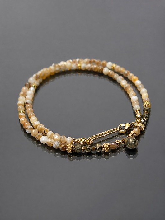chokery Muszla latte /17.11.25/ choker - Szlachetna kolekcja