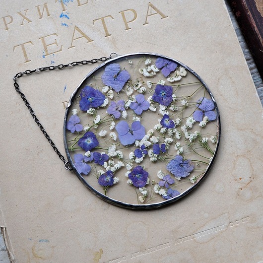 Ozdoby na ścianę Dekorek 15cm - Hortensja i Gipsówka