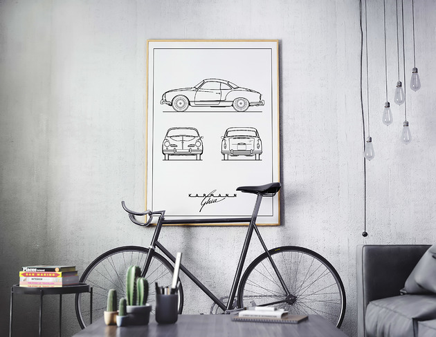 plakaty Plakat Legendy Motoryzacji - Karmann Ghia
