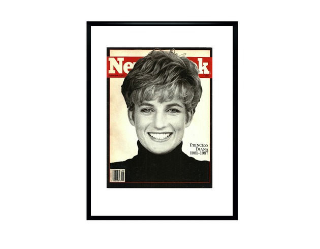 plakaty Plakat Oryginalna oprawiona okładka NEWSWEEK z księżną Dianą z 1997 r