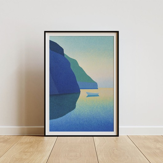 plakaty Plakat - Sunset near the bay