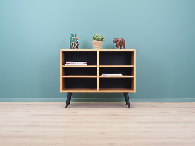 regały i półki Regał jesionowy, duński design, lata 70, produkcja: Dania