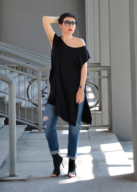TUNIKA KIESZEŃ  OVERSIZE by momo momo fashion