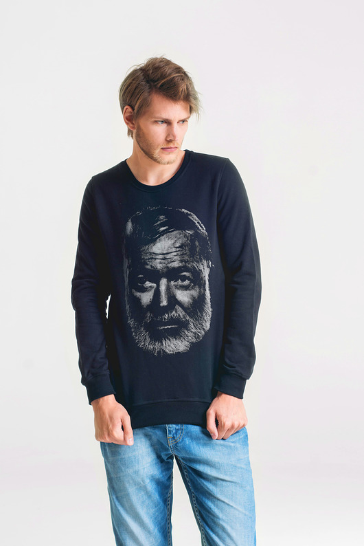 HEMINGWAY Bluza Męska CZARNA GAU great as You