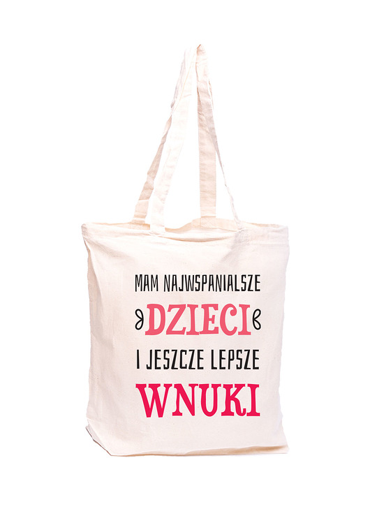 Torba z nadrukiem - Dzieci i wnuki (S) AllbagAllprints