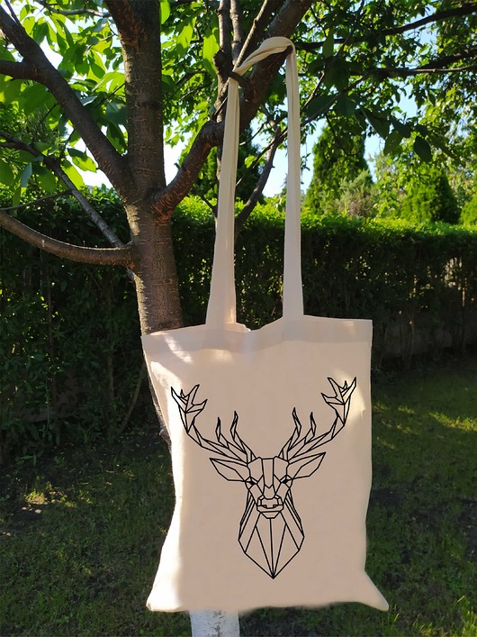 Torba bawełniana z nadrukiem Jeleń ART ORGANIC