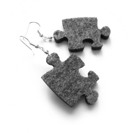 puzzlowe felt label