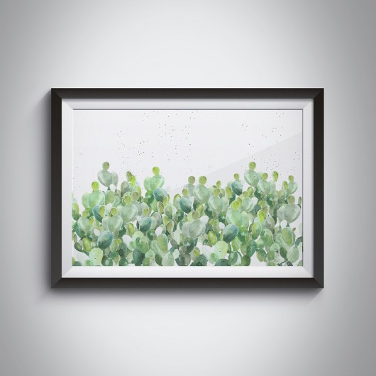 AKWARELOWE KAKTUSY 014 50x70cm ILOBAHIE