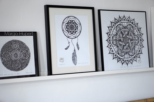 Łapacz snów / mandala,print Margo Hupert