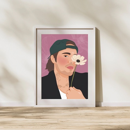 grafiki i ilustracje Plakat "Justin