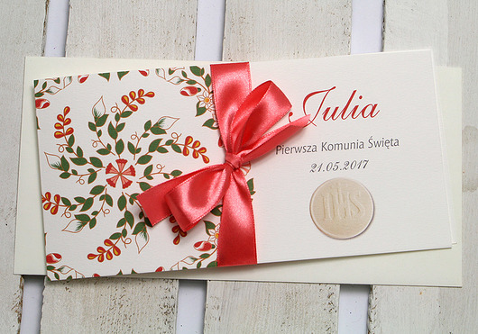 zaproszenia komunijne - ornament Studio Mini Forma