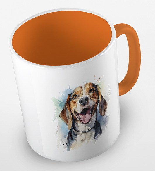 kubki Kolorowy kubek "Beagle" - mix kolorów