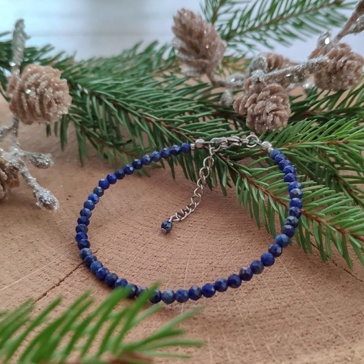 Bransoletka z lapis lazuli - Stormy Sky REVEAL