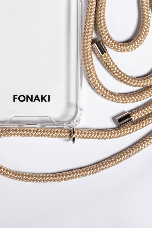 etui na telefon Etui ze sznurkiem FONAKI (Simple Beige)