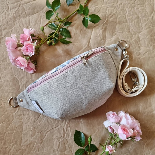 saszetka nerka Nerka na pas zerowaste kwiaty