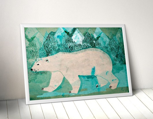 niedźwiedź polarny 50x70 cm Anita Tomala
