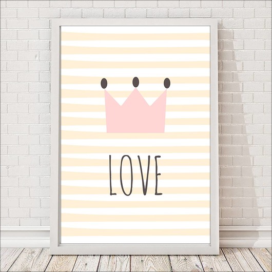 obrazy i plakaty do pokoju dziecięcego Plakat Love