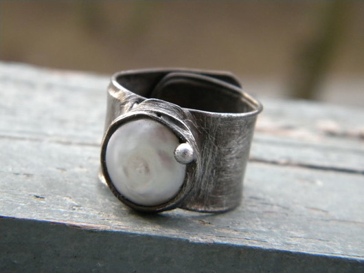 Roman Ancient Ring ;) biała perła Beata Trotter