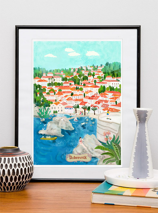 plakaty Chorwacja Dubrownik - plakat A3