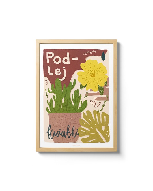 Podlej kwiatki. Plakat A3 natbartczak