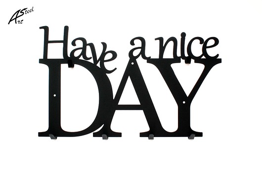 Wieszak na ubrania Have a nice day, nowoczesny ArtSteel