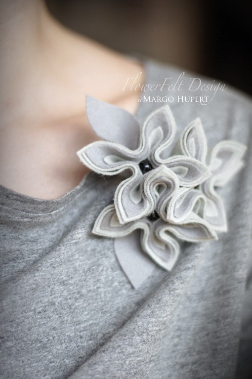szlachetne szarości FlowerFelt Design