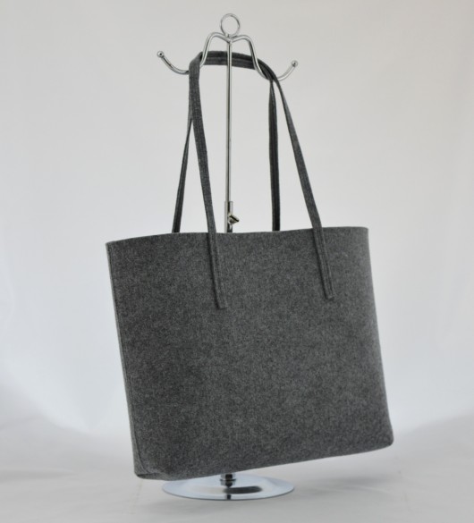 Duża Szara Filcowa - Totalnie Minimalistyczna Green Sheep