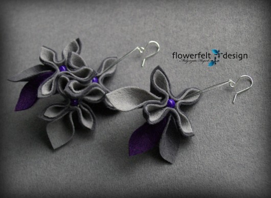 Fioletowe szarości  FlowerFelt Design