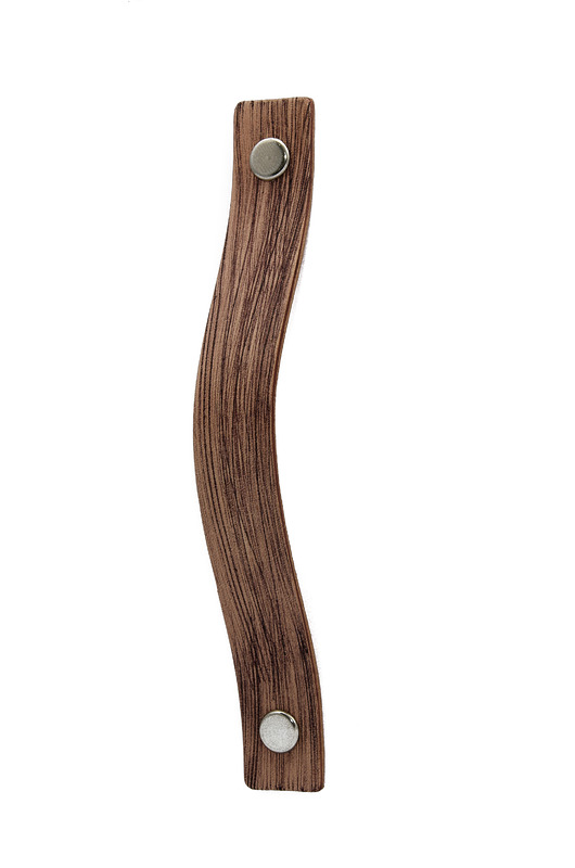 gałki do mebli Skórzany uchwyt meblowy COLORISO MAHOGANY WOOD
