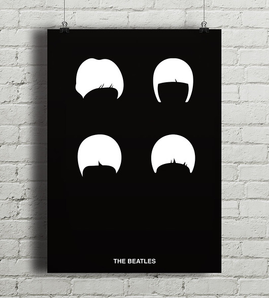 The Beatles - plakat minimalmill