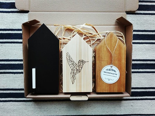Domki drewniane dekoracje w stylu skandynawskim Wooden Love