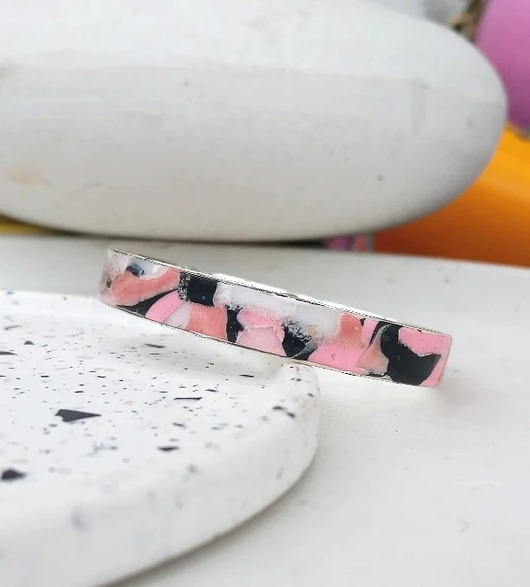 Kolorowa bransoleta Pink Hellaclay