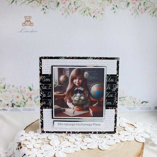 kartki scrapbooking Kartka Zakończenie Roku Szkolnego, dla nauczyciela 16 GOTOWA