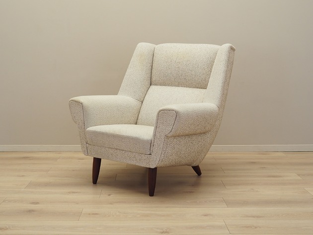 fotele Fotel beżowy, duński design, lata 70, produkcja: Dania