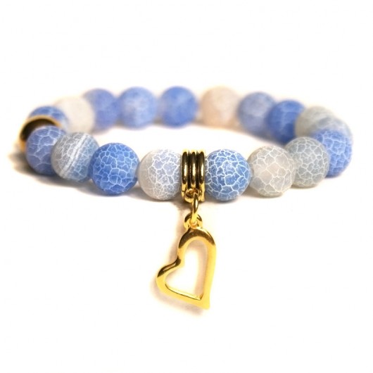 agat trawiony BABY BLUE kaktusia